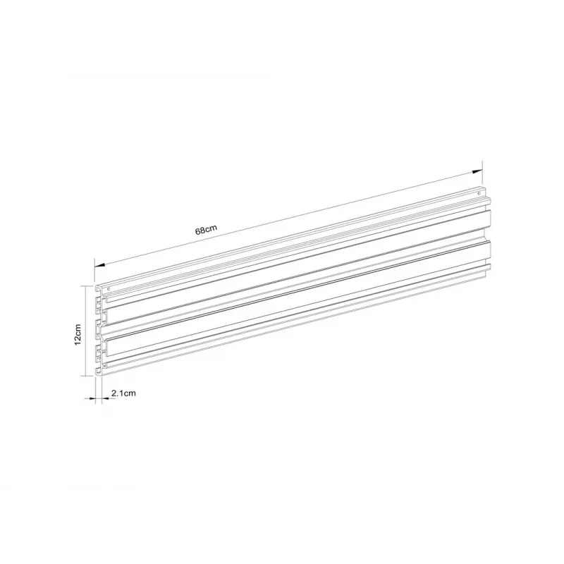 „Multibrackets M Pro“ serijos bėgis vienam ekranui, 68 cm, juodas