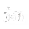MULTIBRACKETS M Pro Series Tilt Arms 200mm plokščiaekranio tvirtinimo svirtis, juoda, plieninė, 1,5 kg, 2 vnt. pakuotėje
