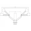 Multibrackets M VESA Gas Lift Arm Dual Side by Side Juoda Clamp 20 kg 15-32 inch