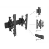 Sieninis laikiklis Multibrackets M Wallmount Pro MBW1U Juodas 30 kg 40-65 col.