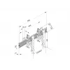 Sieninis laikiklis Multibrackets M Wallmount Pro MBW1U Juodas 30 kg 40-65 col.