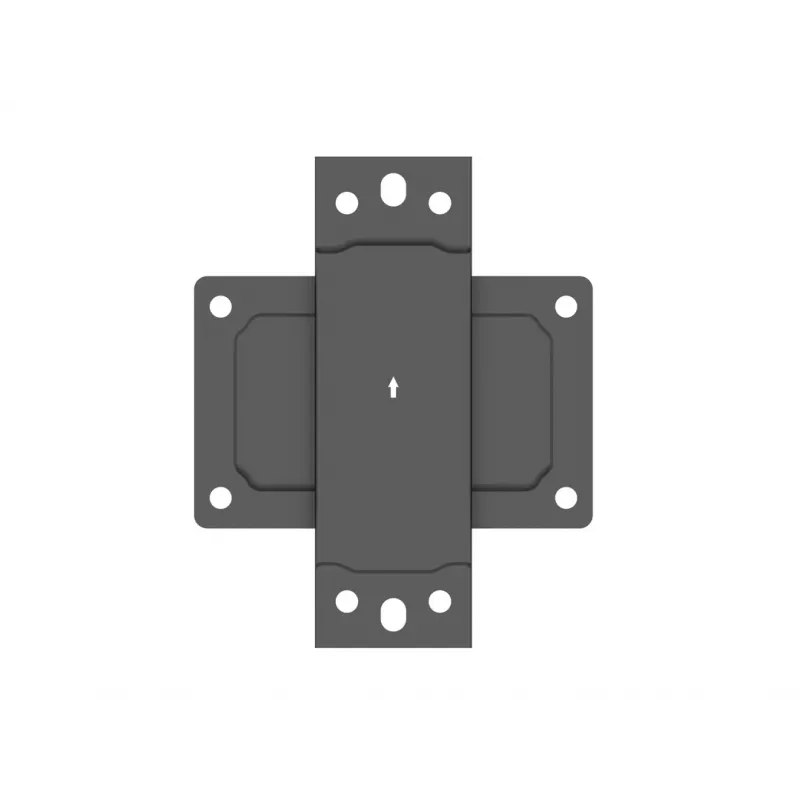 Multibrackets M Pro Series - Wallmount Plate Small, Sieninė plokštė, Juoda, Plienas, 30 kg, Bėgelis, M Pro Series