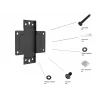 Multibrackets M Pro Series - Wallmount Plate Small, Sieninė plokštė, Juoda, Plienas, 30 kg, Bėgelis, M Pro Series