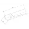 Prailginamojo vamzdžio jungtis Multibrackets M Pro Series Internal Pole Joiner