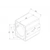 Polio gręžimo įtaisas MULTIBRACKETS M Pro Series — plieninis korpusas, juodas, 76,5×78,2 mm, 1,5 kg