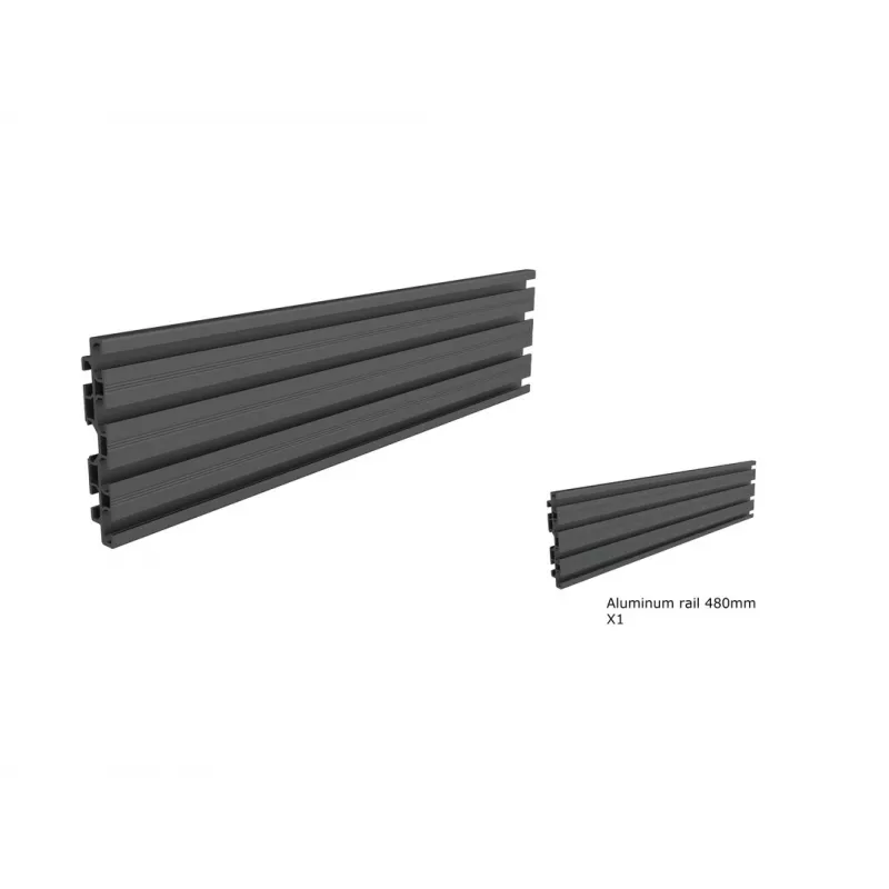 Multibrackets M Pro Series vieno ekrano bėgelis 48cm juodas