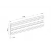 Multibrackets M Pro Series vieno ekrano bėgelis 48cm juodas