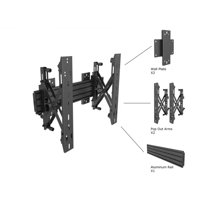 Multibrackets M Wallmount Pro MBW1U Push In Pop Out 48cm Juoda