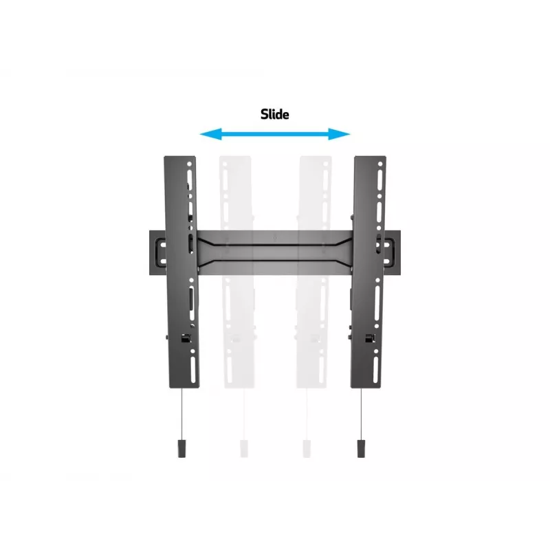 Multibrackets M VESA itin plonas pasukamas sieninis laikiklis Tilt 400 MAX, 81,3 cm (32 col.), 139,7 cm (55 col.), 100 x 100 mm, 400 x 400 mm, plastikas, plienas, juodas