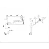Stalinis laikiklis Multibrackets M VESA Deskmount Officeline Single II Juoda
