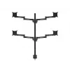 Stalo laikiklis Multibrackets M VESA Officeline Quad juodas
