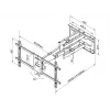 Multibrackets M Universal Long Reach Arm 910mm HD, Dual