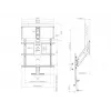 Multibrackets M Pull Down Full Motion Flexarm – spyruoklinis televizoriaus laikiklis (40 inch–65 inch, iki 28 kg)