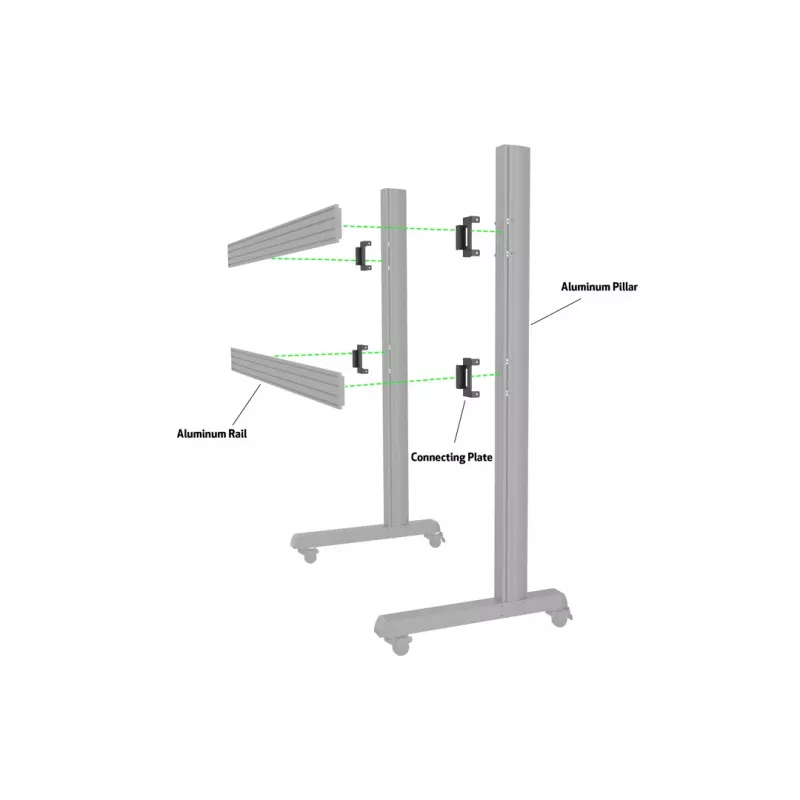 Įrenginio plokštė Multibrackets M Pro Series jungiamoji plokštė juoda plieninė 2,1 kg