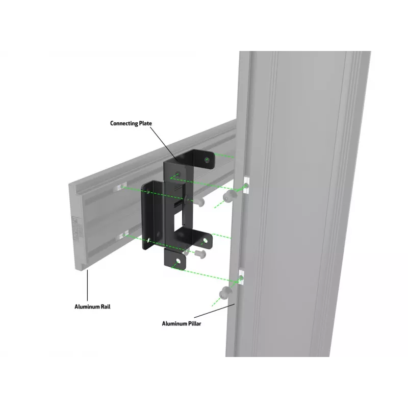 Įrenginio plokštė Multibrackets M Pro Series jungiamoji plokštė juoda plieninė 2,1 kg