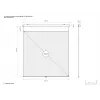 Multibrackets M 1:1 rankinė projekcinė drobė 240x240, 135 colių balta versija