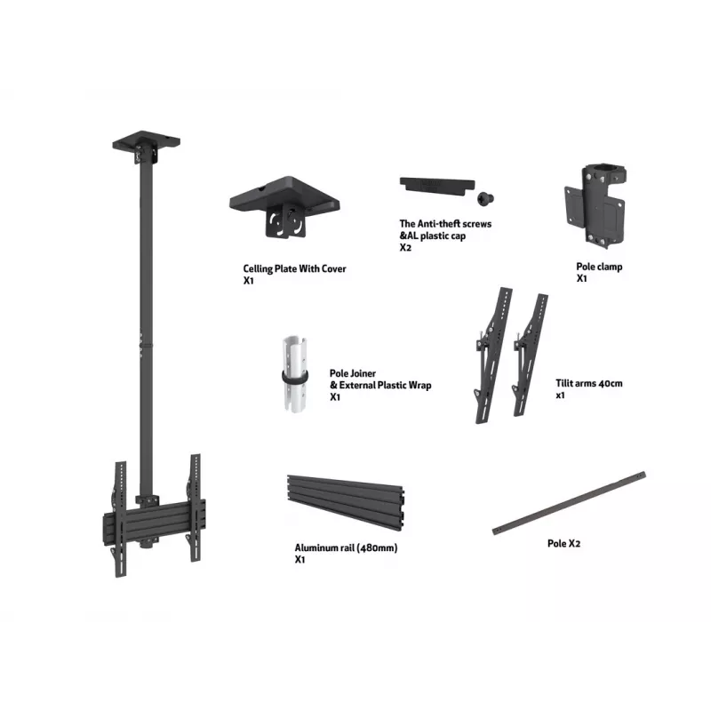 Multibrackets M Ceiling Mount Pro MBC1U VESA 400