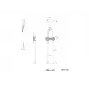 Multibrackets M Dual Pole Floormount Pro 65 colių-90 colių 75 kg juodas