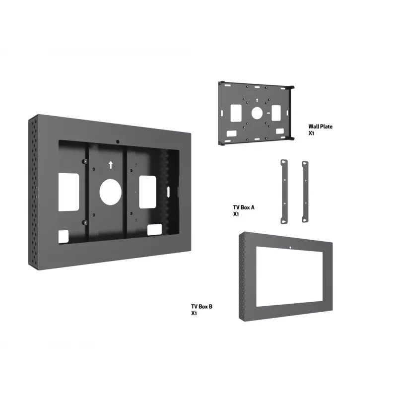 Korpusas MULTIBRACKETS M Pro Series ELO 10 colių monitoriams – plieninis, juodas, 2 kg