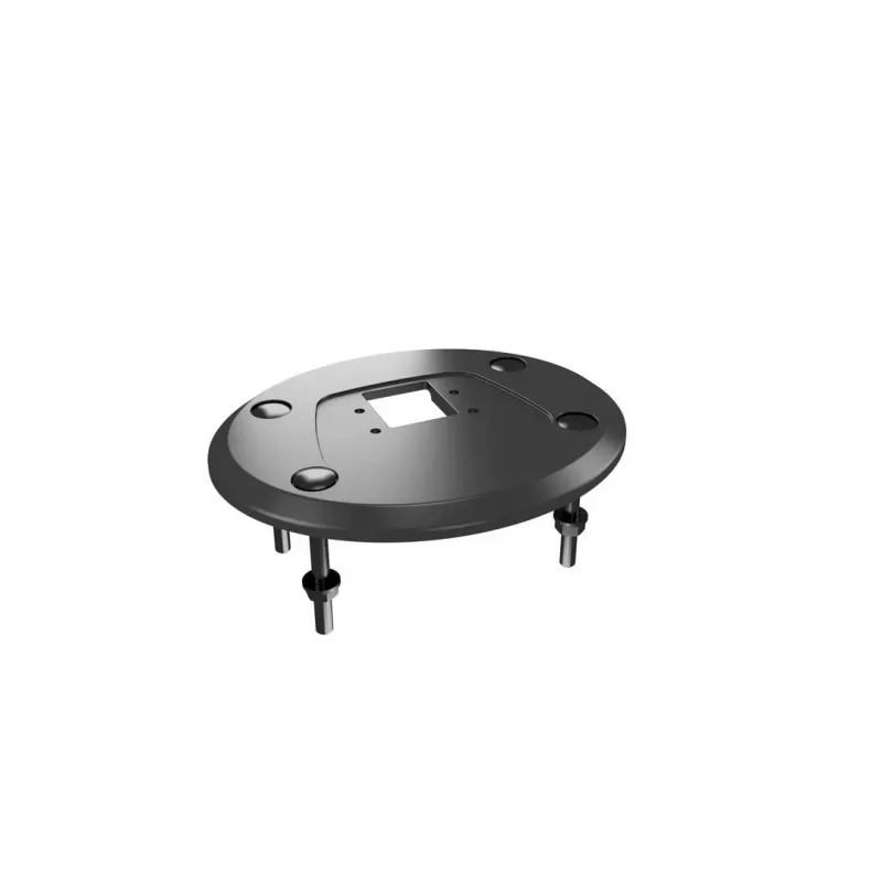 Grommet base MULTIBRACKETS M Deskmount HD — aliuminis korpusas, juodas, Ø 21 cm, H 40 mm, 500 g