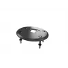 Grommet base MULTIBRACKETS M Deskmount HD — aliuminis korpusas, juodas, Ø 21 cm, H 40 mm, 500 g