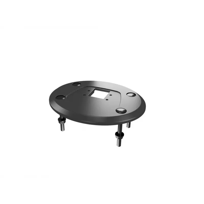 Grommet base MULTIBRACKETS M Deskmount HD — aliuminis korpusas, juodas, Ø 21 cm, H 40 mm, 500 g