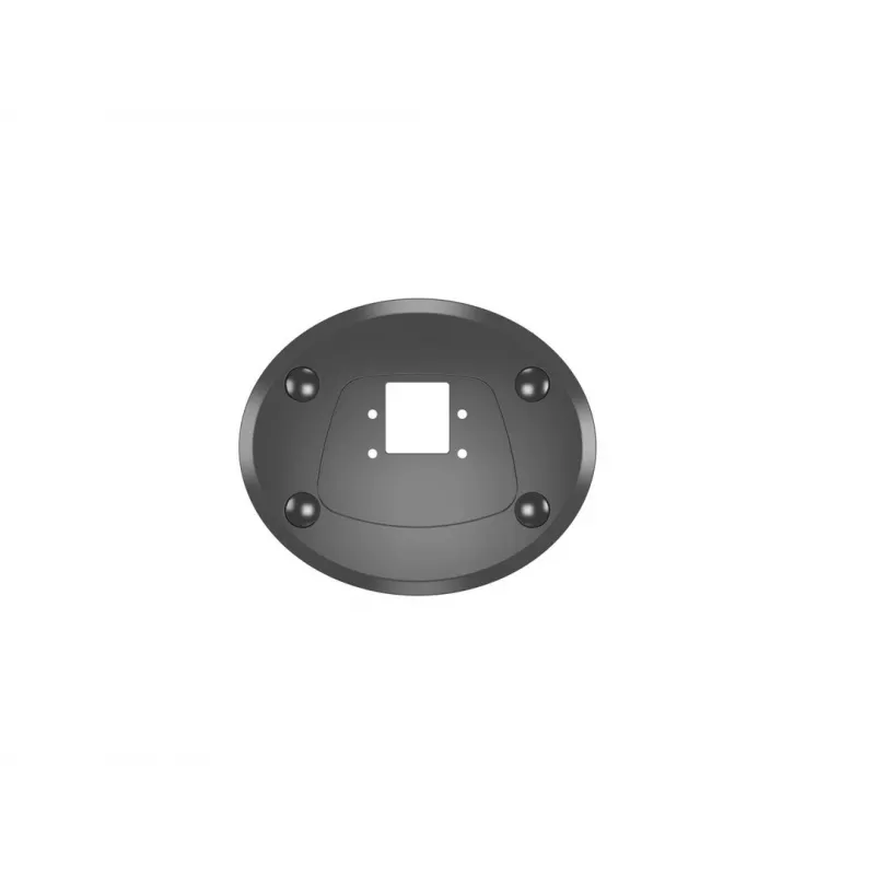 Grommet base MULTIBRACKETS M Deskmount HD — aliuminis korpusas, juodas, Ø 21 cm, H 40 mm, 500 g