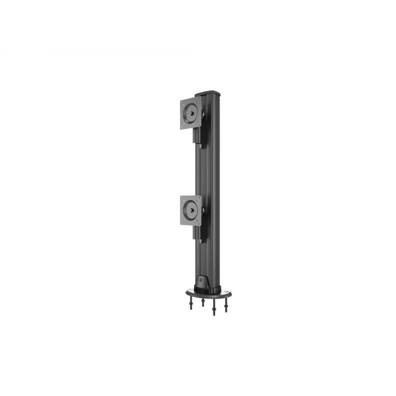 Grommet base MULTIBRACKETS M Deskmount HD — aliuminis korpusas, juodas, Ø 21 cm, H 40 mm, 500 g