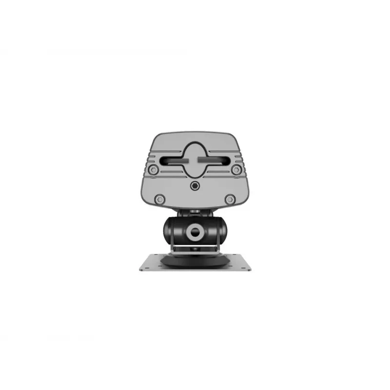 Grommet base MULTIBRACKETS M Deskmount HD — aliuminis korpusas, juodas, Ø 21 cm, H 40 mm, 500 g