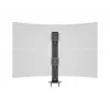 Grommet base MULTIBRACKETS M Deskmount HD — aliuminis korpusas, juodas, Ø 21 cm, H 40 mm, 500 g