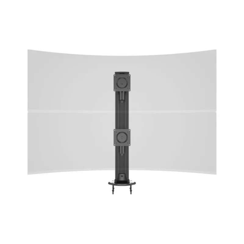Grommet base MULTIBRACKETS M Deskmount HD — aliuminis korpusas, juodas, Ø 21 cm, H 40 mm, 500 g