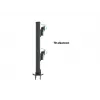 Grommet base MULTIBRACKETS M Deskmount HD — aliuminis korpusas, juodas, Ø 21 cm, H 40 mm, 500 g