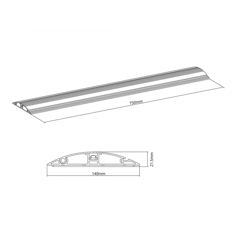 Multibrackets M kabelių dangtis grindims, aliuminis - 139mm P - 750mm I