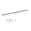 Multibrackets M kabelių dangtis grindų aliuminis - 139 mm P - 1100 mm I