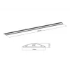 Multibrackets M kabelis Cover Floor Aluminum - 139mm W - 1600mm L