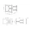 TV sieninis laikiklis Multibrackets M Universal Flexarm Pro Single Juoda — 40 kg, VESA 200x200–600x400, 40 col.–70 col.
