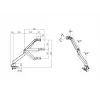 Multibrackets M Gaslift Arm Samsung G9 Single Juoda 20 kg spaustuvo laikiklis