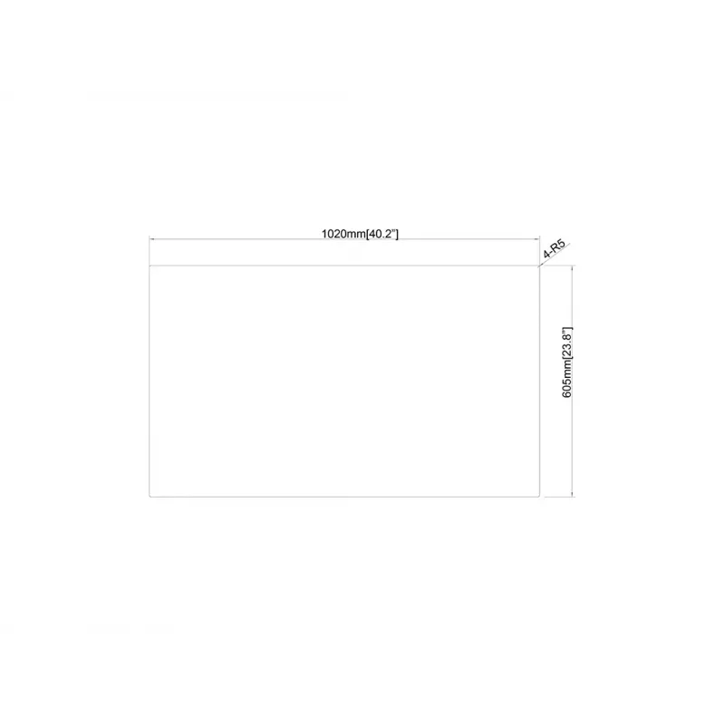 Ekrano apsauga Multibrackets M Safety Sheet Polikarbonatas 43 Skaidrus