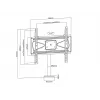 Multibrackets M VESA Bolt Down TV-laikiklis Turn 400 MAX 30 kg 23-55 col.