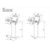 Multibrackets M Pro Series stendas, juodas, 15–32 col., 20 kg, 75x75–400x400