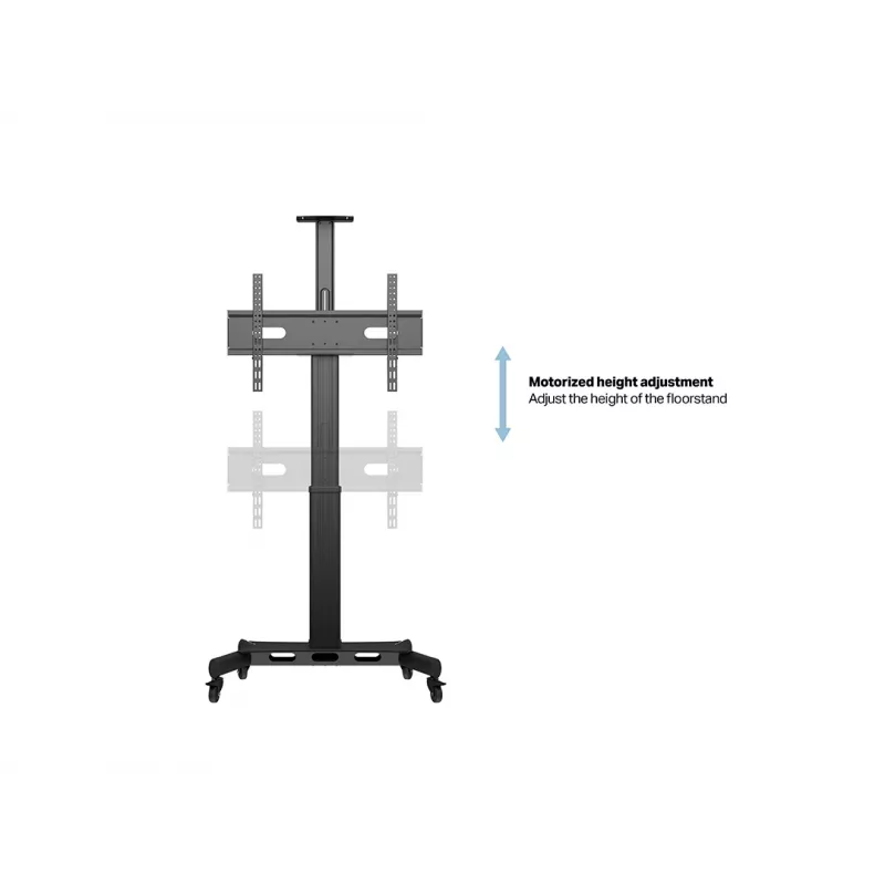 Multibrackets M Motorizuotas viešasis ant grindų stovintis stovas, vienas stulpas 170 HD, 60 kg talpa, 32–75 col.