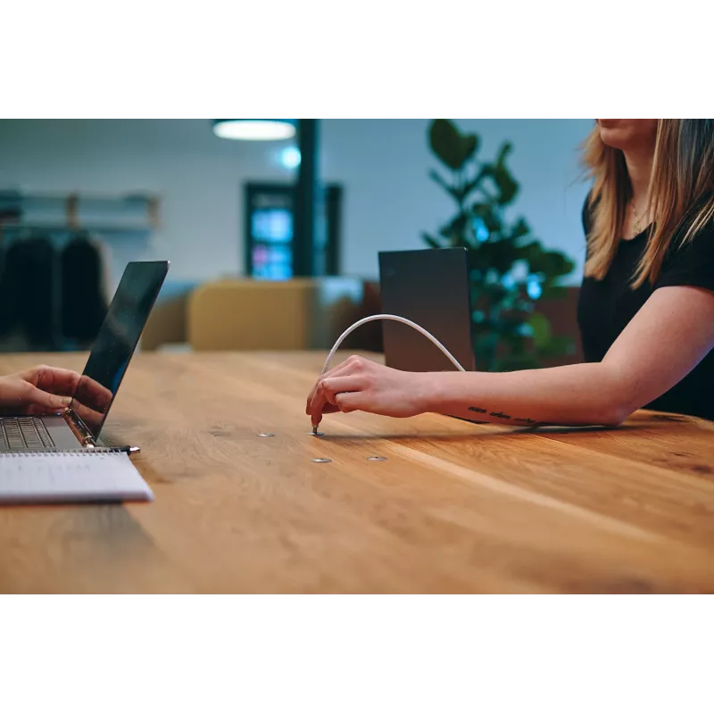 Ochno O-DO-100-2, USB C, USB 3.2 Gen 2 (3.1 Gen 2), 10000 Mbit/s, stalviršyje įleidžiama, stalas, kištukas
