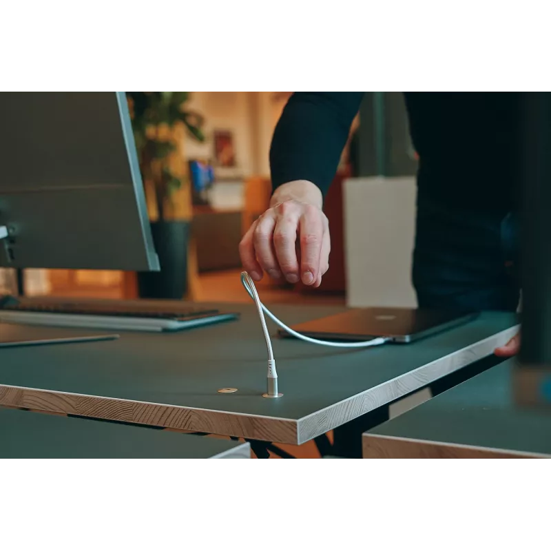 Ochno O-DO-100-2, USB C, USB 3.2 Gen 2 (3.1 Gen 2), 10000 Mbit/s, stalviršyje įleidžiama, stalas, kištukas