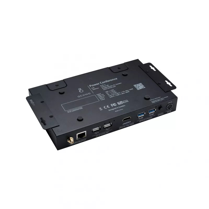 Ochno Power Conference 3 Single, laidinis, USB 3.2 Gen 2 (3.1 Gen 2) Type-C, 100 W, 1.4/2.3, 10,100 Mbit/s, juoda