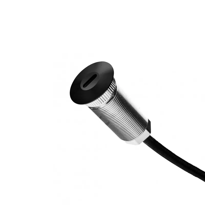 USB-C lizdo įkroviklis Ochno O-CO-200-BL-1 2 m kabelis, tvirtinamas varžtais, juodas