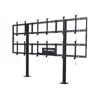 Peerless DS-S555-3X2 daugialypės terpės vežimėlis/stovas juodas Daugialypės terpės stovas