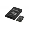 “MicroSDXC” atminties kortelė Kingston 128GB Industrial C10 A1 pSLC UHS-I, skaitymo greitis 100 MB/s, rašymo greitis 80 MB/s, V30/U3, juoda + SD adapteris