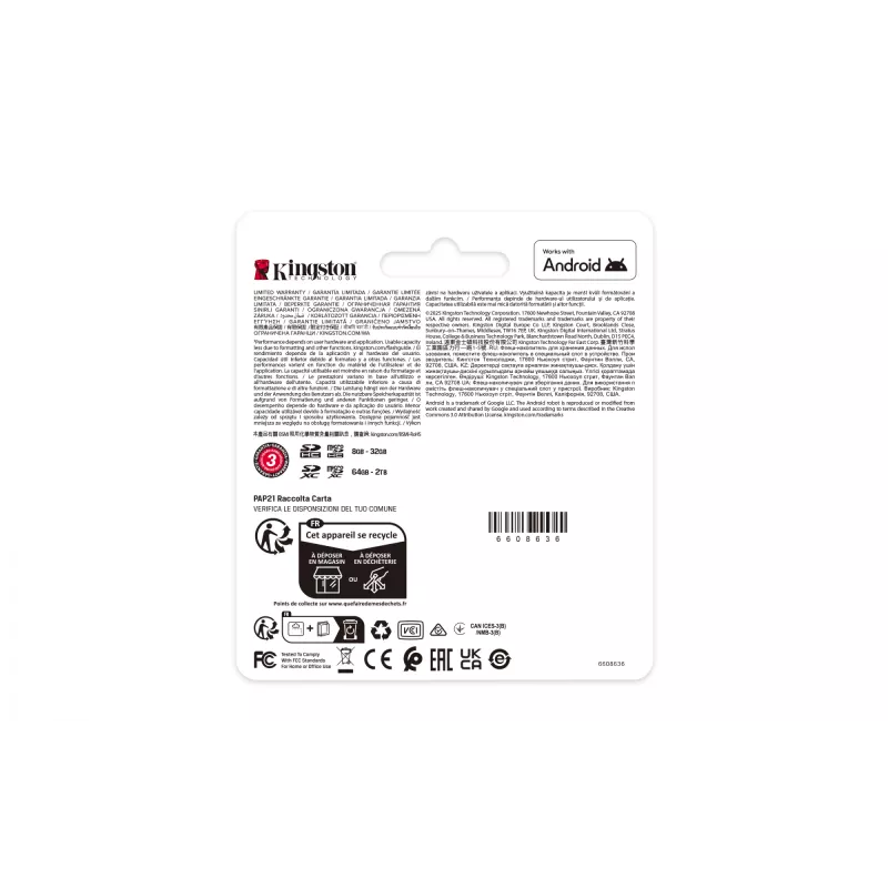“MicroSDXC” atminties kortelė Kingston 128GB Industrial C10 A1 pSLC UHS-I, skaitymo greitis 100 MB/s, rašymo greitis 80 MB/s, V30/U3, juoda + SD adapteris