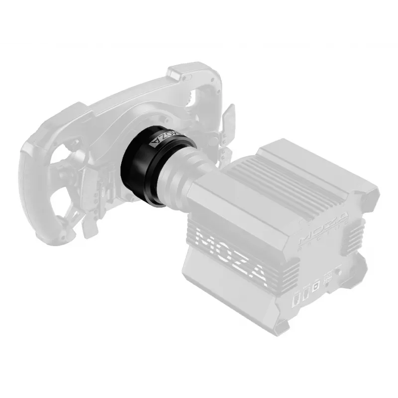 Moza Racing vairo pagrindo greito atjungimo adapteris, PC, greito atjungimo adapteris, juoda, aliuminis, Moza, R21, R16, R9