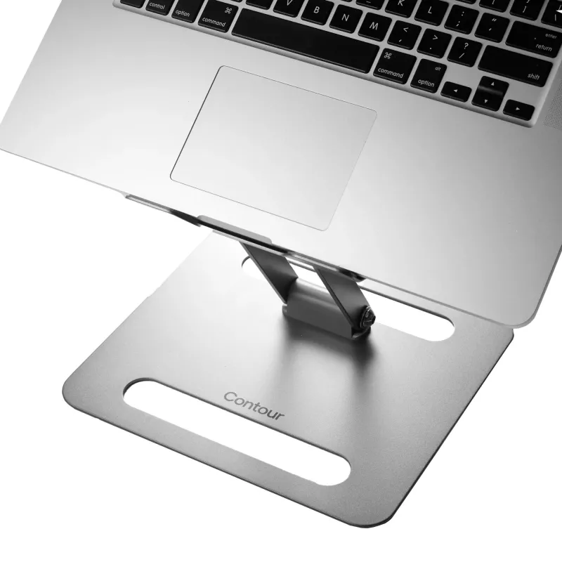 Nešiojamojo kompiuterio stovas Contour Design Laptop Riser plieno pilkumo aukštis 45-310 mm